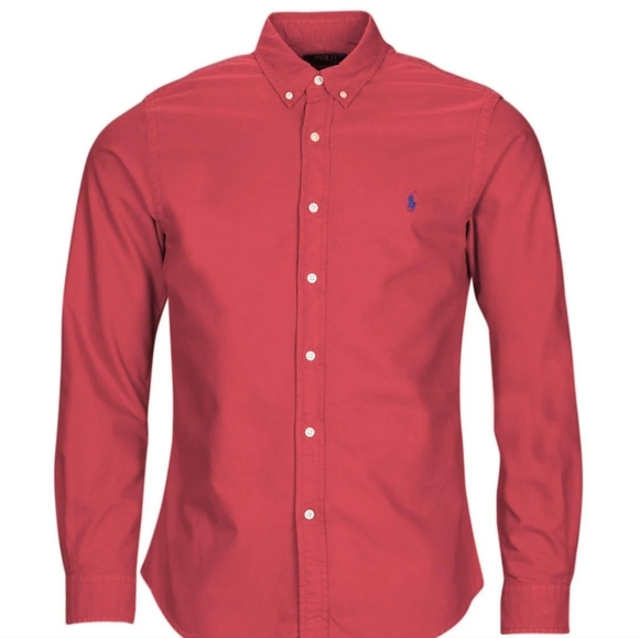 Ralph Lauren Red Sunrise Classic Fit Dress Shirt - Picture 1 of 4